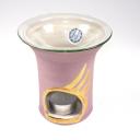 Duftlampe Engelsflügel lila - Keramik mit Glasschale