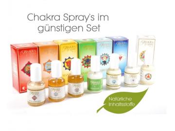 7er-Set Chakra Spray 7x 50ml | Aura Spray von Fiore d Oriente - 100% natürliche Zutaten