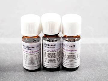 3er-Set Raumreinigung - Orange, Thymian, Latschenkiefer - ätherische Öle