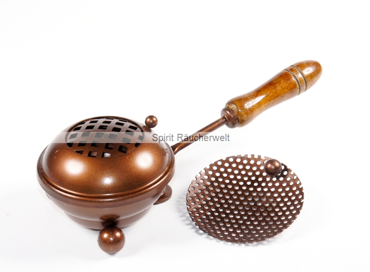 Kupferfarbenes Räucherpfännchen