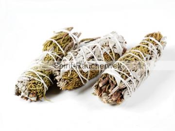 3er Weißer Salbei u. Wacholder Räucherbündel 3x25g