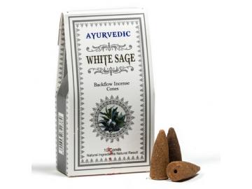 Ayurvedic White Sage Rückfluss - Backflow Räucherkegel