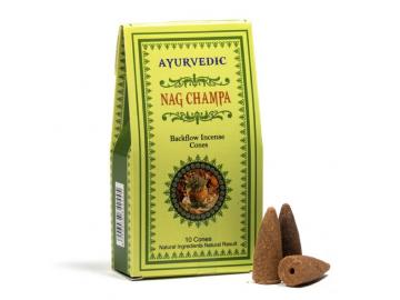 Ayurvedic Nag Champa Rückfluss - Backflow Räucherkegel