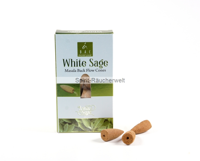 Balaji White Sage Masala Rückfluss - Backflow Räucherkegel