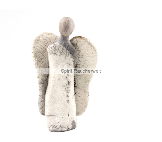 Exklusiver Engel aus Raku-Keramik | Kunsthandwerk