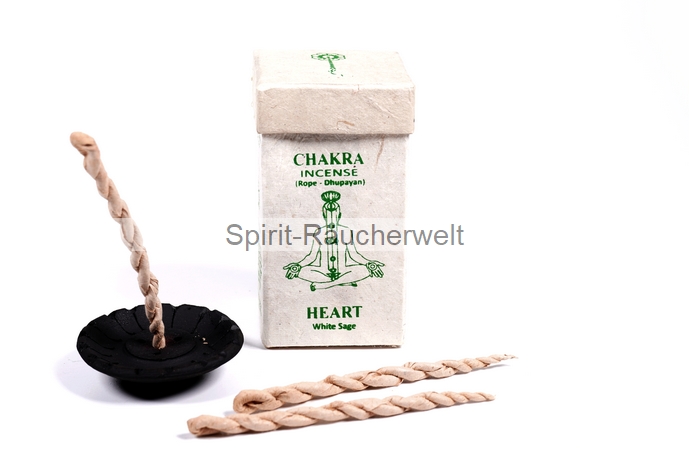 Herz Chakra White Sage - Nepal Räucherschnüre