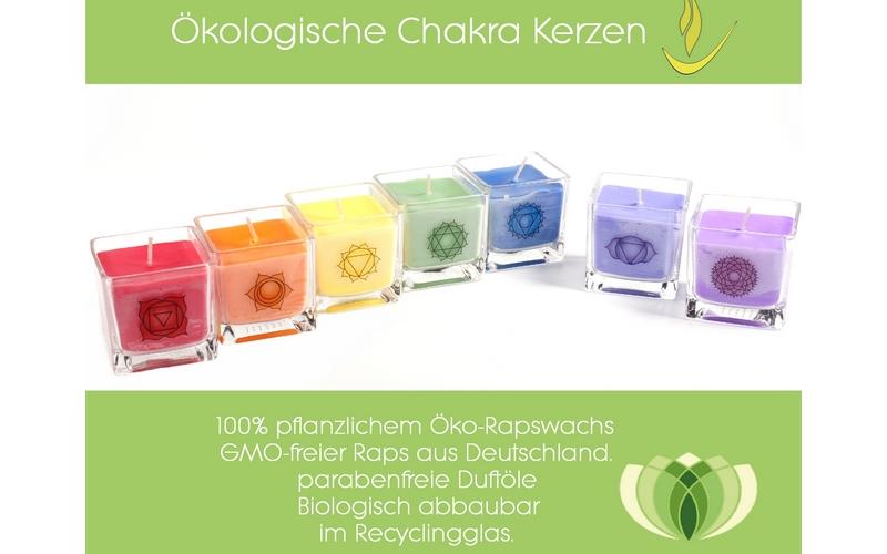 Chakra Kerzen Set - u00f6kologisch & faire Trade